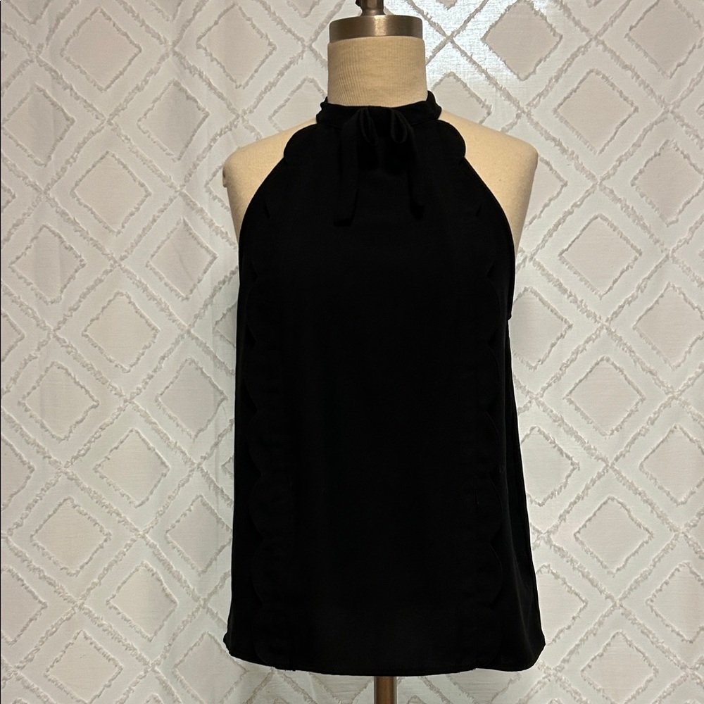Elegant Black Halter Top